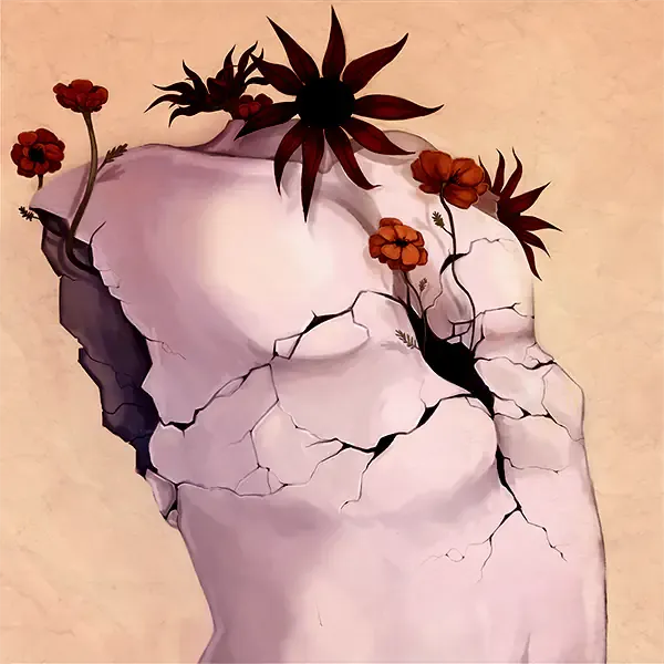 Kaokay sunken chest torso flower bloom