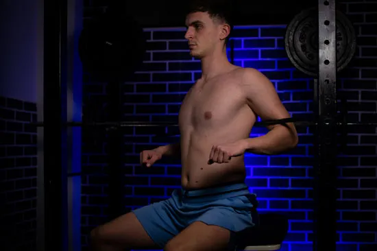 Shoulders back posture exercise for pectus excavatum
