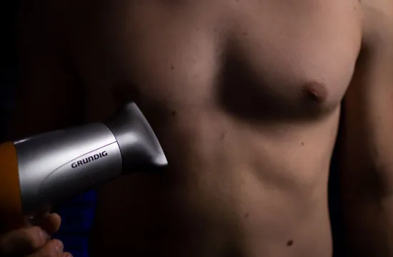 Hair dryer vacuum bell chest